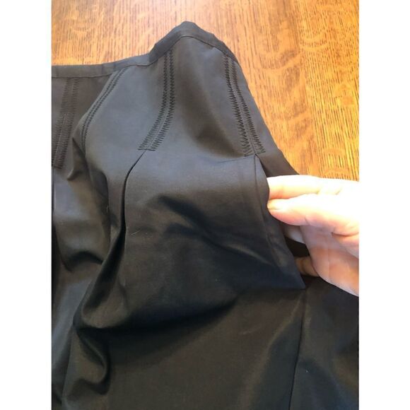 GAP Black Mini-Skirt with Pleat Darts & Pockets Size 8 - Picture 7 of 11